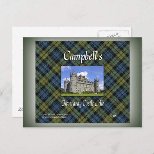 Campbell's Inveraray Castle Ale Briefkaart (Voorkant / Achterkant)