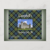 Campbell's Inveraray Castle Ale Briefkaart (Voorkant)