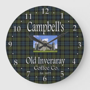 Campbell's Old Inveraray Coffee Co. Wall Clock Grote Klok