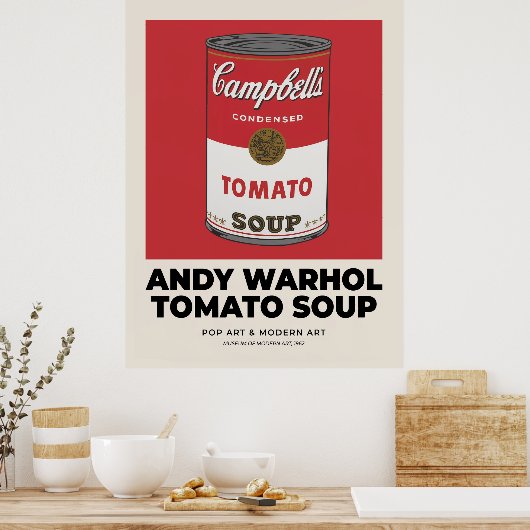 Campbells Tomato Soup Poster (Keuken)