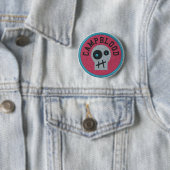 CampBlood Skully Merit Badge Button (In situ)
