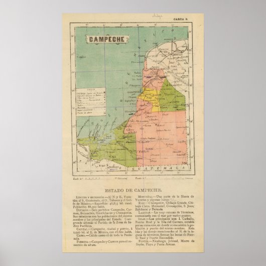 Campeche, Mexico Poster (Voorkant)