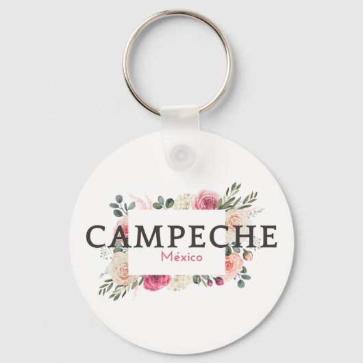 Campeche Mexico Travel Destination Bridesmaid Sleutelhanger (Voorkant)