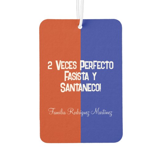 Campeones C.D. FAS Futbol Salvadoreño Poster Luchtverfrisser (Achterkant)