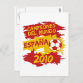Campeones del Mundo 2010 Briefkaart (Voorkant / Achterkant)