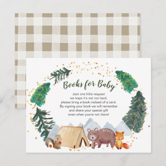 Camper Adventure Baby Boeken instapkaart Briefkaart (Voorkant / Achterkant)