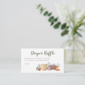 Camper Adventure Diaper Raffle Kaart (Staand voorkant)