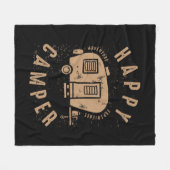 Camper Adventure Fleece Deken (Voorkant (Horizontaal))