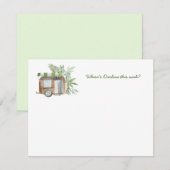  camper Awning Planten Reisbriefkaarten Notitiekaartje (Voorkant / Achterkant)