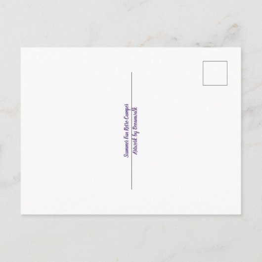  Camper Briefkaart (Achterkant)