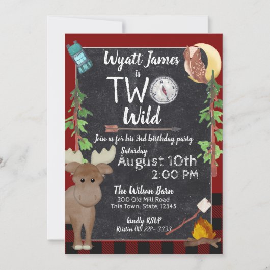 Camper Buffalo Pset 2e verjaardag Camping Kaart (Voorkant)