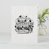 Camper Cadeau Avontuur Wacht Kaart (Staand voorkant)