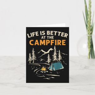 Camper Camp Campfire Het leven is beter bij de Kaart