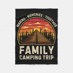Camper Camp Familie Camping Trip 2025 Match Fleece Deken