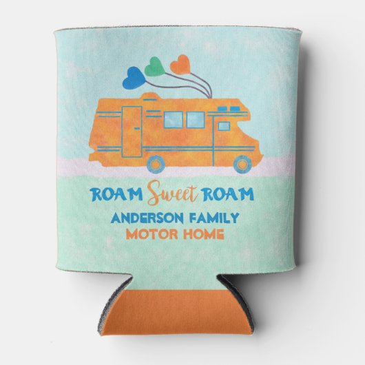 Camper Camper Bus RV Reizen | Naam toevoegen Blikjeskoeler (Voorkant)