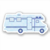 camper camper camper camper reisbus Schattige lt b Sticker (Voorkant)