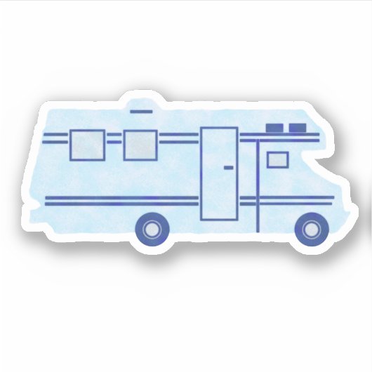camper camper camper camper reisbus Schattige lt b Sticker (Voorkant)