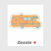 camper camper camper camper reizen van Schattige S Sticker (Vel)
