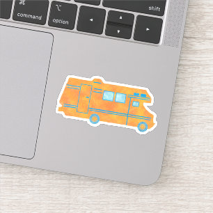 camper camper camper camper reizen van Schattige S Sticker