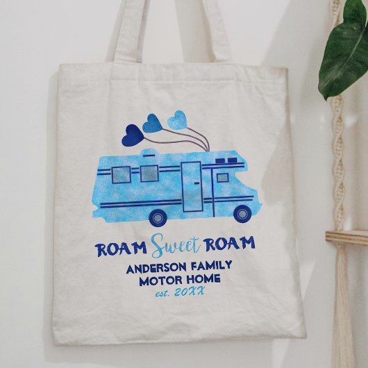camper camper camper reizen | Familienaam toevoege Tote Bag