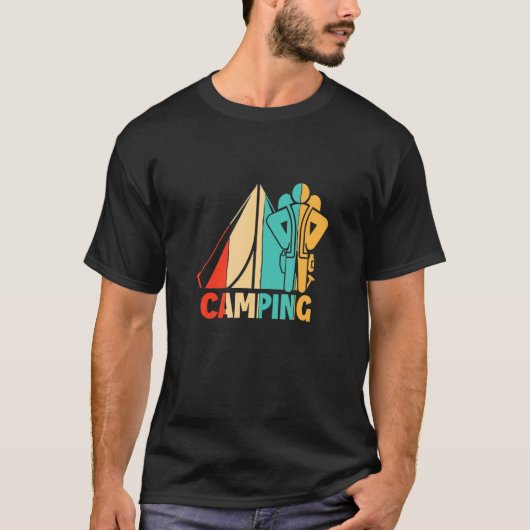 Camper Camper Camping 1 van de Tenten van de Camps T-shirt (Voorkant)