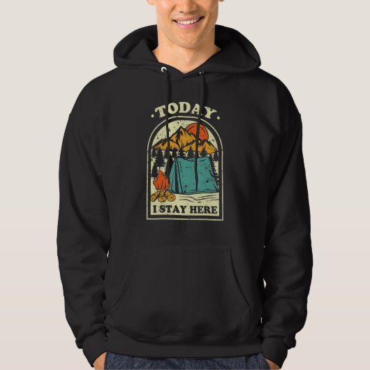 Camper Camper Camping People Camper Mountain Camp Hoodie (Voorkant)