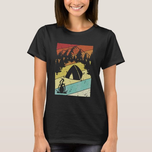 Camper Camping 2 van de Tenten van de Campsiet van T-shirt (Voorkant)