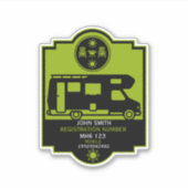 Camper Camping Cadeaus Sticker (Voorkant)
