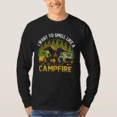 Camper Camping  Campfire T-shirt (Voorkant)