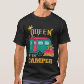 Camper  Camping Queen Themed Apparel T-shirt (Voorkant)