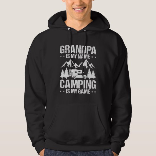 Camper  Camping Trailer Is My Game Hoodie (Voorkant)