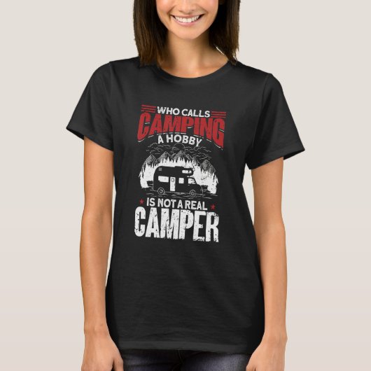 Camper Caravan Camping 2 T-shirt (Voorkant)
