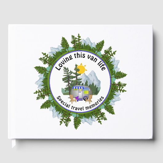 Camper CARAVAN reist op maat foto Gastenboek (Voorkant)