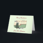 Camper Christmas Kaart<br><div class="desc">Edit the text of this Christmas card with your own name and foliday greeting!</div>