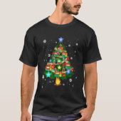 Camper Christmas Tree Cool Vehicles Camping RVing T-shirt (Voorkant)