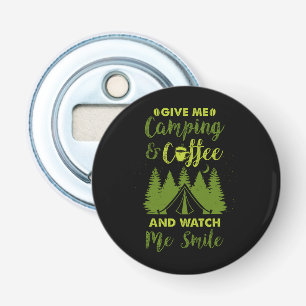 Camper Coffee Gift Button Flesopener