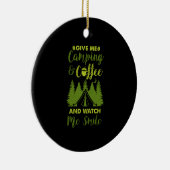 Camper Coffee Gift Keramisch Ornament (Rechts)