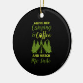 Camper Coffee Gift Keramisch Ornament (Links)