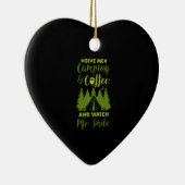 Camper Coffee Gift Keramisch Ornament (Rechts)