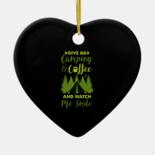Camper Coffee Gift Keramisch Ornament (Voorkant)