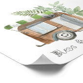 Camper en Planten ons kleine kamp Poster (Hoek)