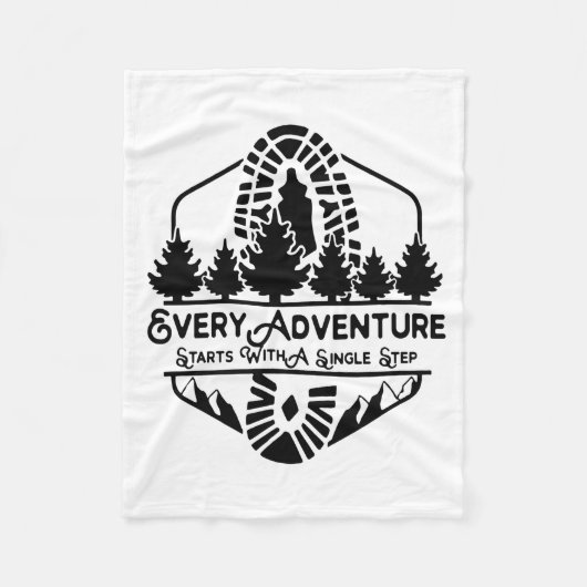 Camper Everyday Adventure Start With A Single Step Fleece Deken (Voorkant)