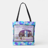 Camper familie vakantie avontuur Tote Bag (Achterkant)