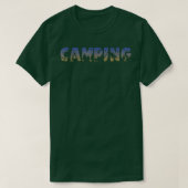 Camper Forest Camp Night Trees Campfire St. T-shirt (Design voorkant)