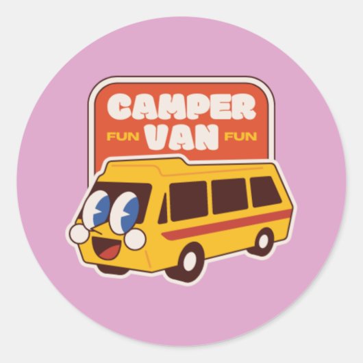 Camper Fun Van Sticker (Voorkant)