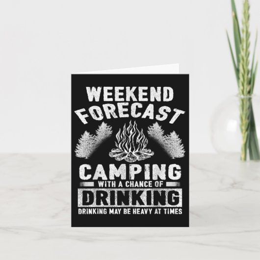 Camper Fun Weekend Forecast Camping Kaart (Voorkant)