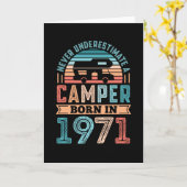 Camper geboren in 1971 50e verjaardag van de RV-ca Kaart (Gele Bloem)