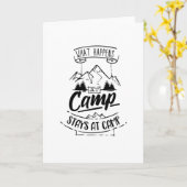 Camper Gezegde Kaart (Gele Bloem)