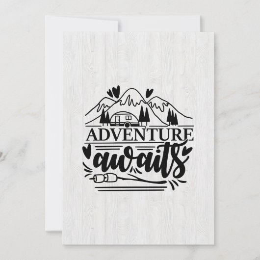 Camper Gift Adventure Awages Kaart (Voorkant)