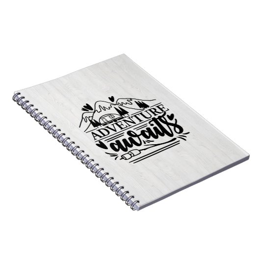 Camper Gift Adventure Awages Notitieboek (Rechterzijde)